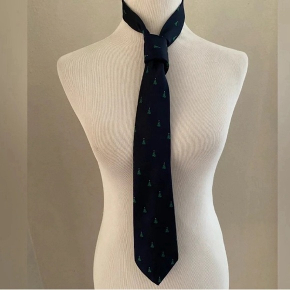 *Vintage* American Collection by David Ross Christmas Tree Tie Excellent Cond - Picture 2 of 3
